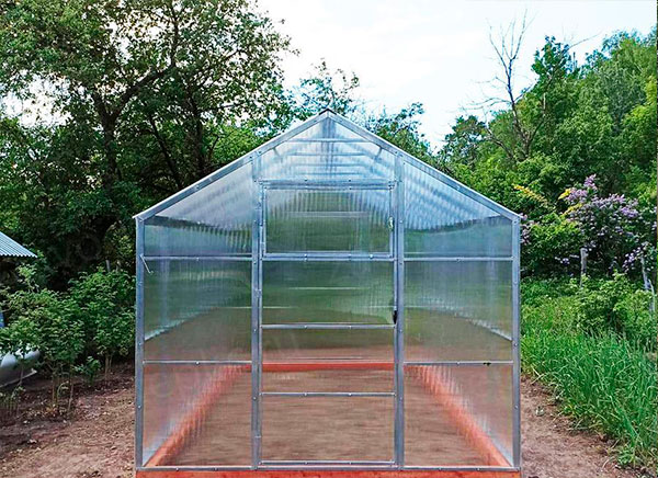 Теплица домик два метра