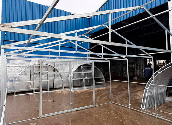 Теплица домик четыре метра